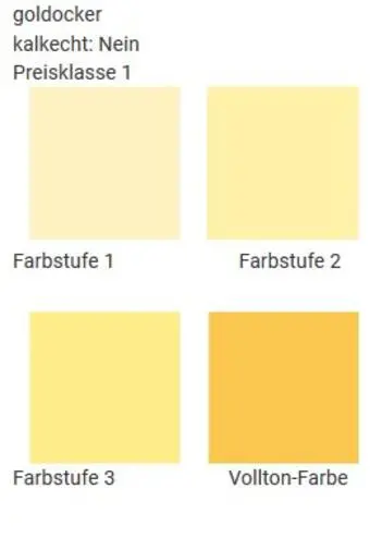 Casanatura Wandfarben in goldocker